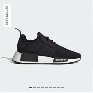 adidas NMD R1 Primeknit Sneakers in Black and White